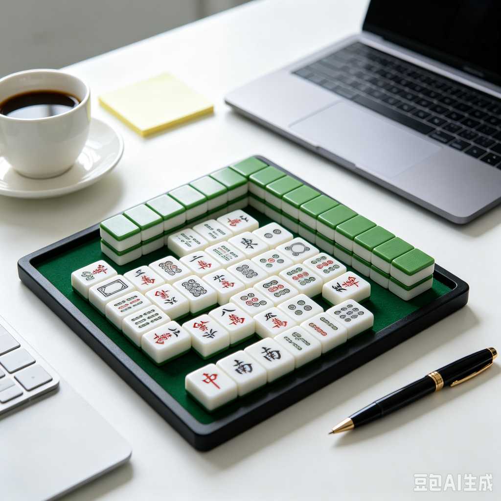 bamboo wood mahjong set