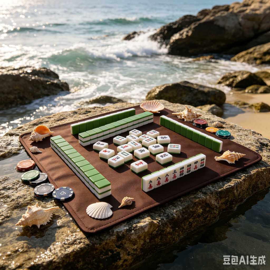 embossed mahjong set design